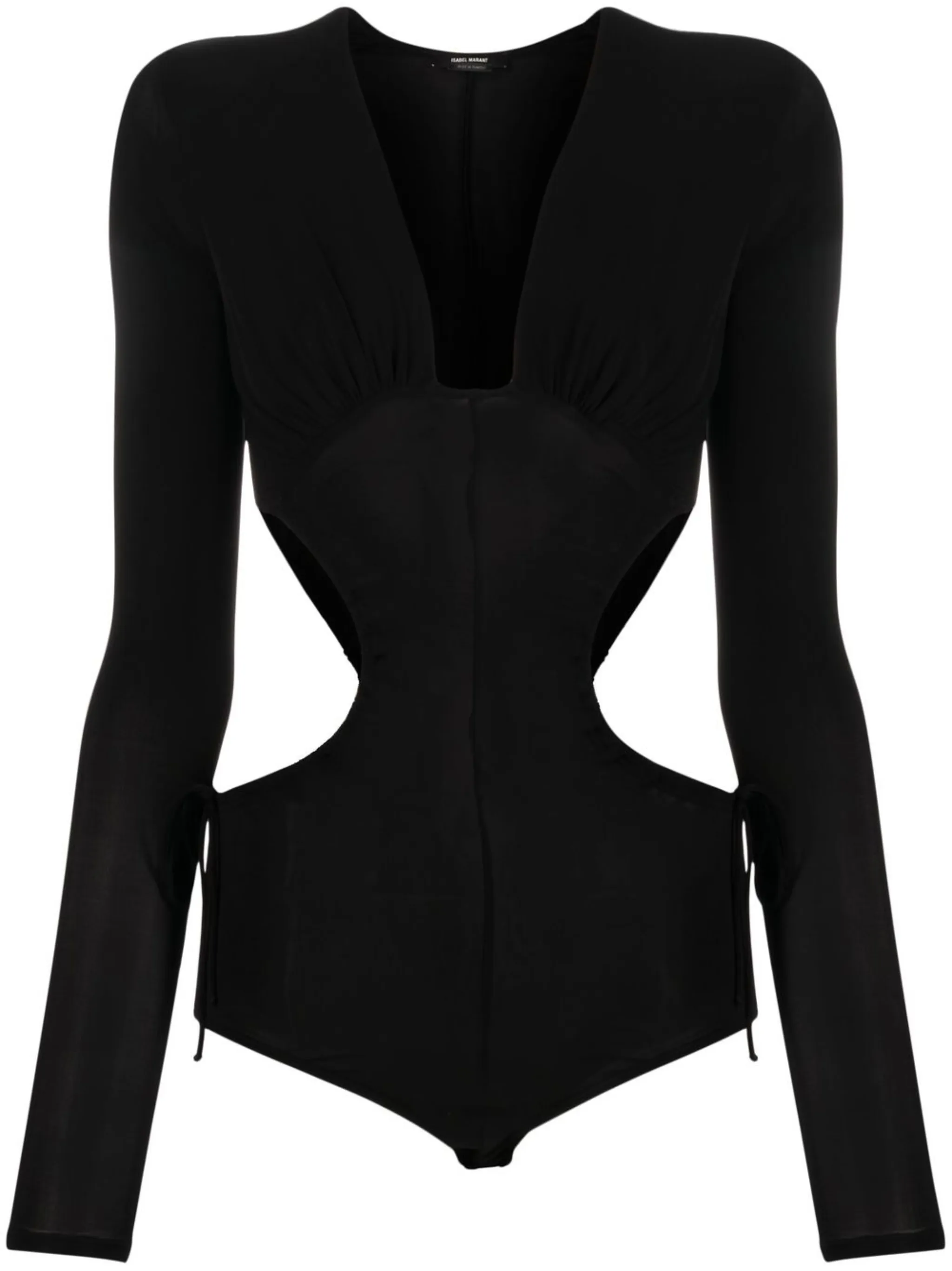 Боди с длинными рукавами и вырезами Isabel Marant, черный
Боди с длинными рукавами и вырезами Isabel Marant, черный