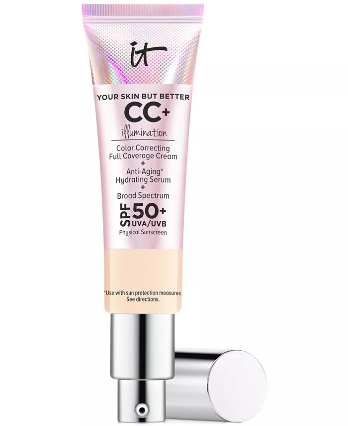 CC+ Крем-осветление с SPF 50+ It Cosmetics, цвет Fair Light
CC+ Крем-осветление с SPF 50+ It Cosmetics, цвет Fair Light