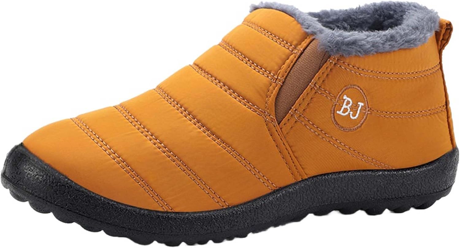 Зимние сапоги для женщин и мужчин с меховой подкладкой, противоскользящие, водонепроницаемые ботильоны, удобная теплая обувь для улицы, слипоны Movnebyro, желтый
Зимние сапоги для женщин и мужчин с меховой подкладкой, противоскользящие, водонепроницаемые ботильоны, удобная теплая обувь для улицы, слипоны Movnebyro, желтый