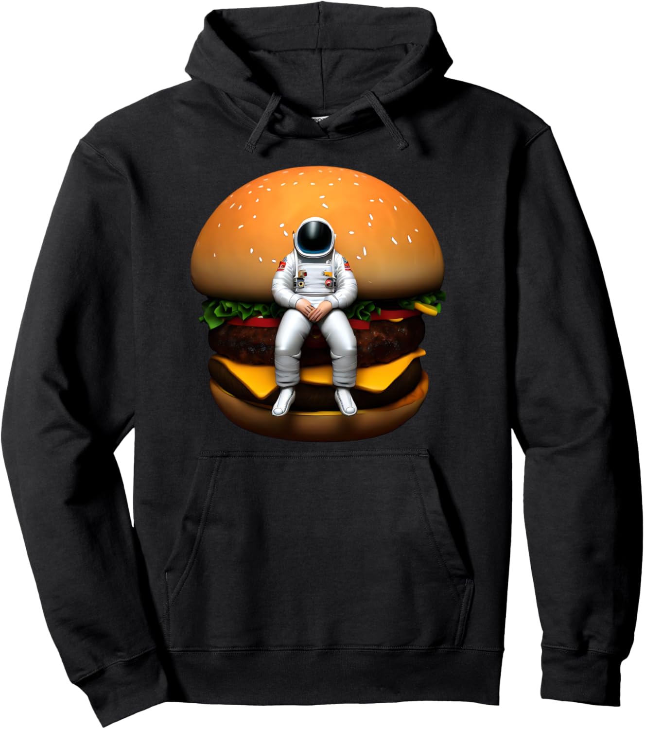 Толстовка с изображением астронавта и чизбургера Cheeseburger Astronaut !!, черный
Толстовка с изображением астронавта и чизбургера Cheeseburger Astronaut !!, черный