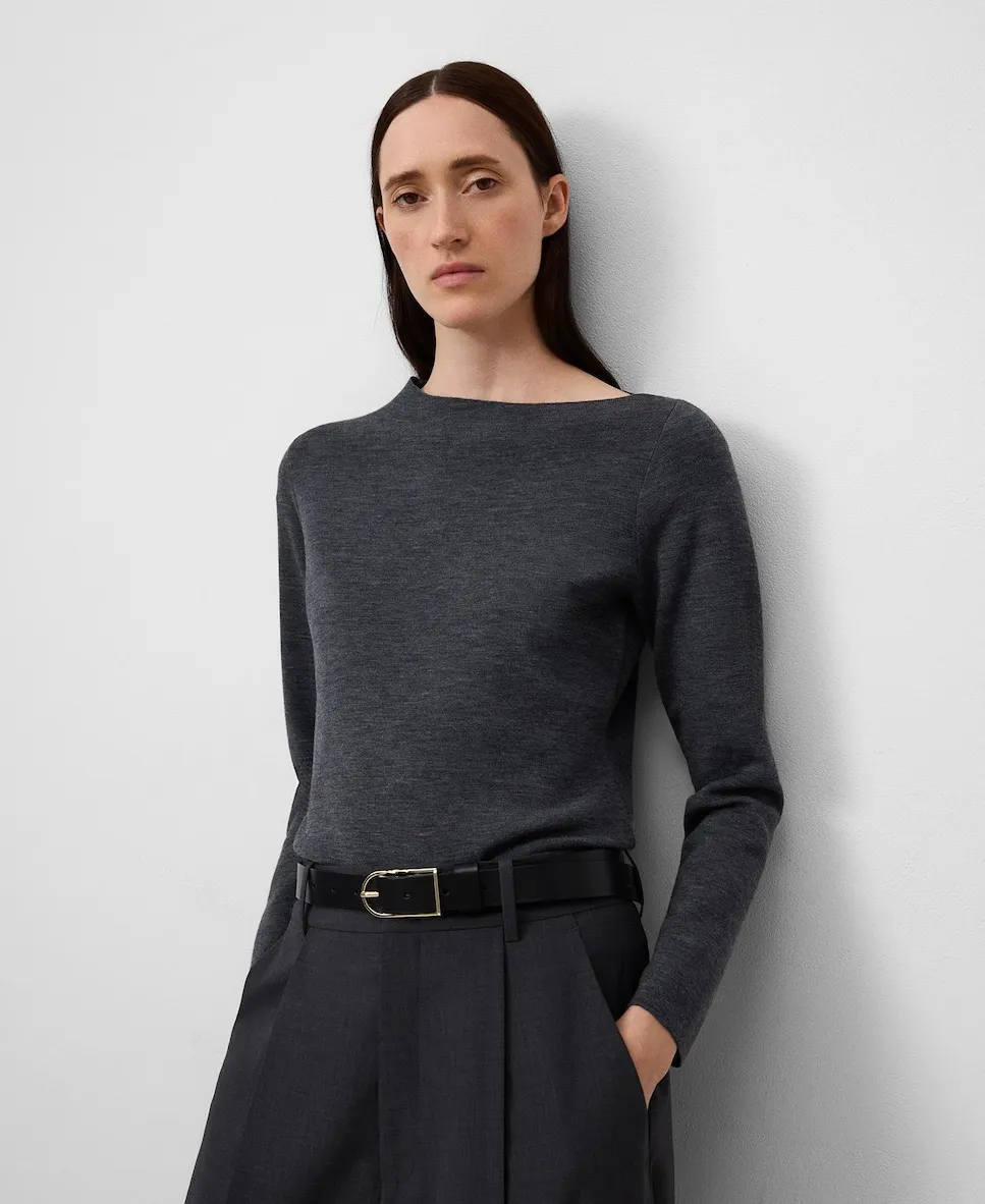 Женский трикотажный свитер с асимметричным вырезом Adolfo Dominguez, темно-серый
Женский трикотажный свитер с асимметричным вырезом Adolfo Dominguez, темно-серый