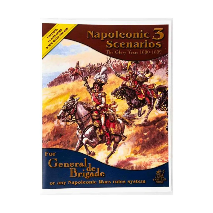 Генерал де Бригада - Наполеоновские сценарии № 3 (POD, Black & White), Historical Miniature Rules - Lace Wars & Napoleonic Era (Partizan Press) 
Генерал де Бригада - Наполеоновские сценарии № 3 (POD, Black & White), Historical Miniature Rules - Lace Wars & Napoleonic Era (Partizan Press)