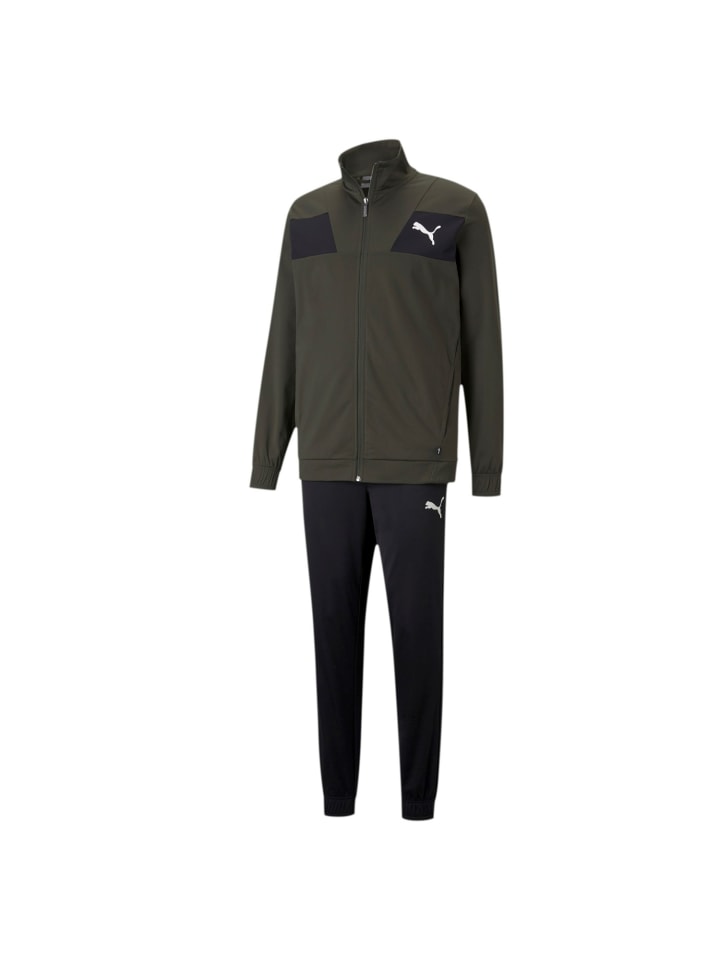 Puma Спортивный костюм Techstripe Tricot Suit оливкового цвета
Puma Спортивный костюм Techstripe Tricot Suit оливкового цвета