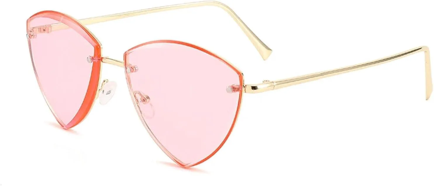 Треугольные безрамочные металлические солнцезащитные очки, уличные очки с вогнутой формой, защита от УФ-излучения, модные, для мужчин и женщин TKKTLLT, Pink
Треугольные безрамочные металлические солнцезащитные очки, уличные очки с вогнутой формой, защита от УФ-излучения, модные, для мужчин и женщин TKKTLLT, Pink