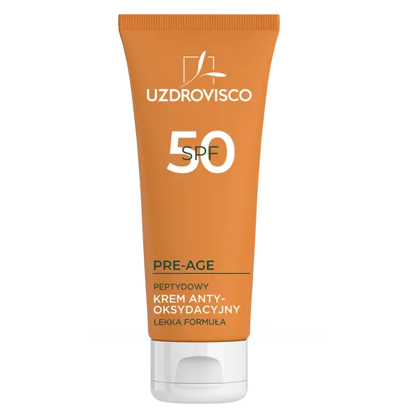 Пептидный антиоксидантный крем для лица против пигментации с SPF50, 50 мл Uzdrovisco Pre-Age
Пептидный антиоксидантный крем для лица против пигментации с SPF50, 50 мл Uzdrovisco Pre-Age