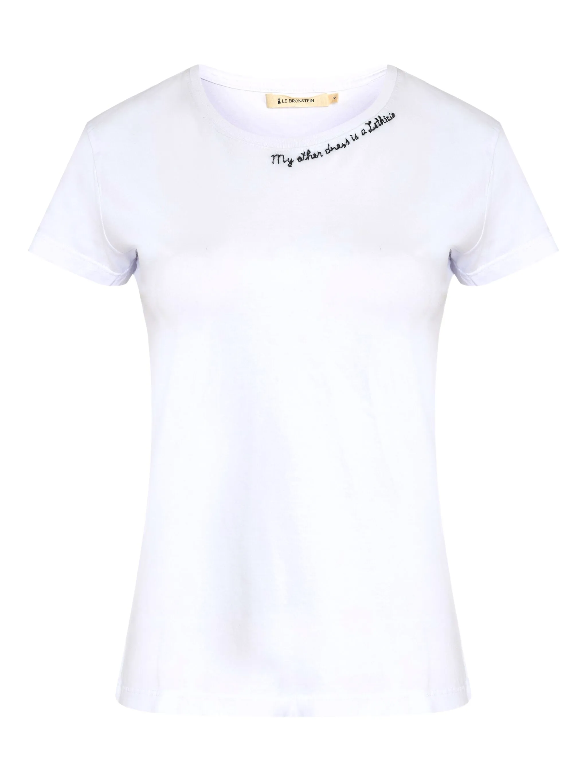 Футболка с вышитой надписью Lethicia Bronstein, белый
Футболка с вышитой надписью Lethicia Bronstein, белый