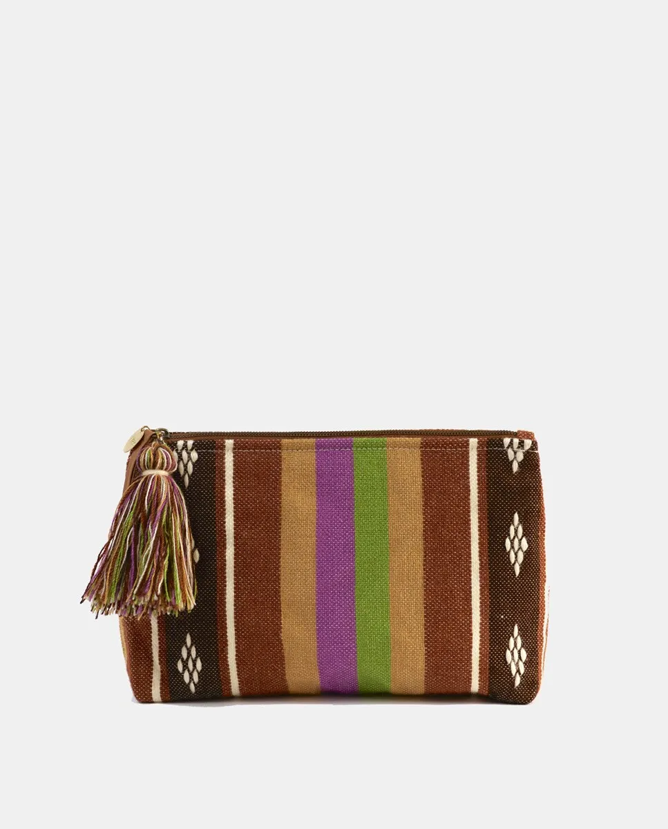 Хлопковый клатч в полоску Haik Ourika, коричневый
Хлопковый клатч в полоску Haik Ourika, коричневый
