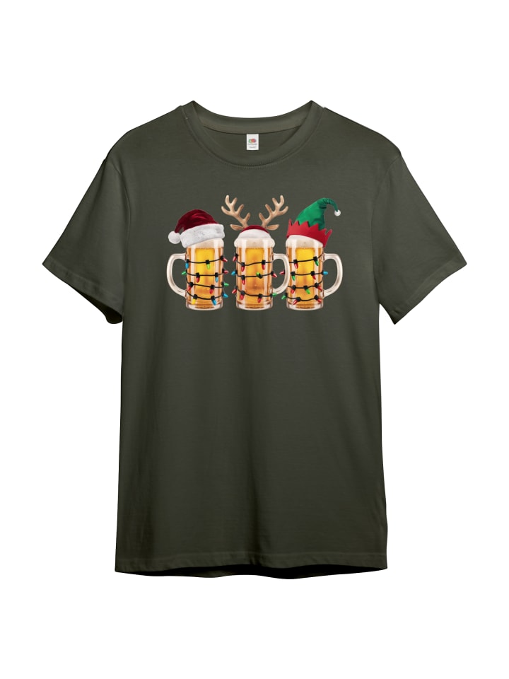 PAULGOS Мужская футболка «Пивные гуляки - Рождественская банда» в оливковом цвете, Зеленый, PAULGOS Мужская футболка «Пивные гуляки - Рождественская банда» в оливковом цвете
PAULGOS Мужская футболка «Пивные гуляки - Рождественская банда» в оливковом цвете, Зеленый, PAULGOS Мужская футболка «Пивные гуляки - Рождественская банда» в оливковом цвете