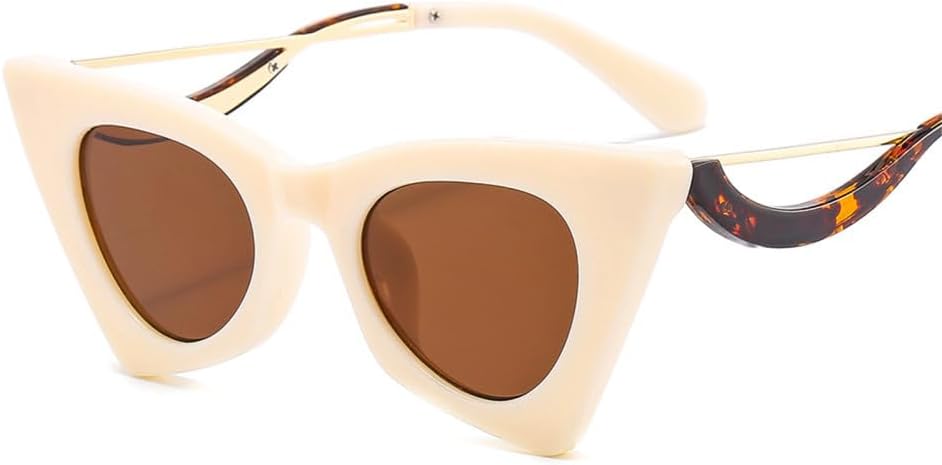 Модные женские солнцезащитные очки «кошачий глаз» в винтажном стиле с металлической цветной оправой, уникальные и трендовые, с защитой от УФ-излучения UV400 TYUVIVO, Champagne
Модные женские солнцезащитные очки «кошачий глаз» в винтажном стиле с металлической цветной оправой, уникальные и трендовые, с защитой от УФ-излучения UV400 TYUVIVO, Champagne