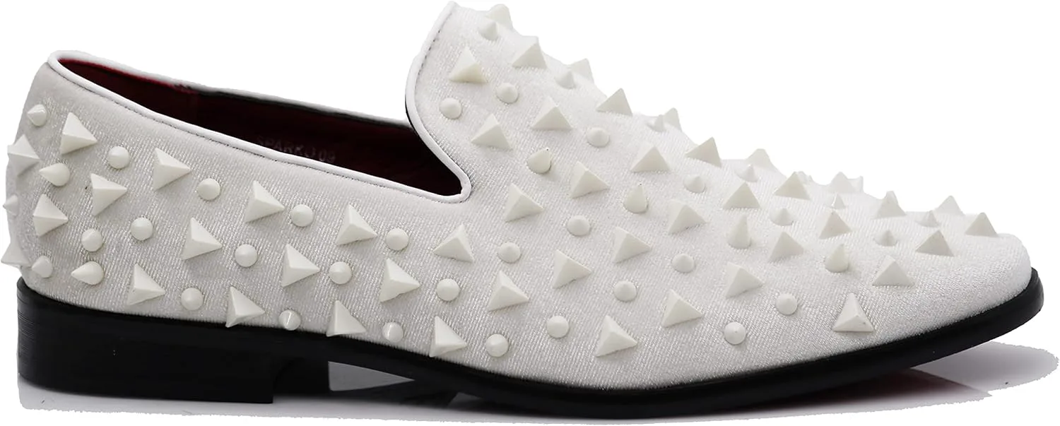 Мужские винтажные лоферы SPK16 с шипами, слипоны, модная обувь, классические вечерние туфли-токседо Enzo Romeo, белый
Мужские винтажные лоферы SPK16 с шипами, слипоны, модная обувь, классические вечерние туфли-токседо Enzo Romeo, белый