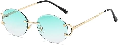 Модные круглые солнцезащитные очки без оправы для женщин и мужчин, солнцезащитные очки с градиентной окантовкой, без оправы, защита от УФ-излучения UV400 MTZJH, C4gold-green
Модные круглые солнцезащитные очки без оправы для женщин и мужчин, солнцезащитные очки с градиентной окантовкой, без оправы, защита от УФ-излучения UV400 MTZJH, C4gold-green