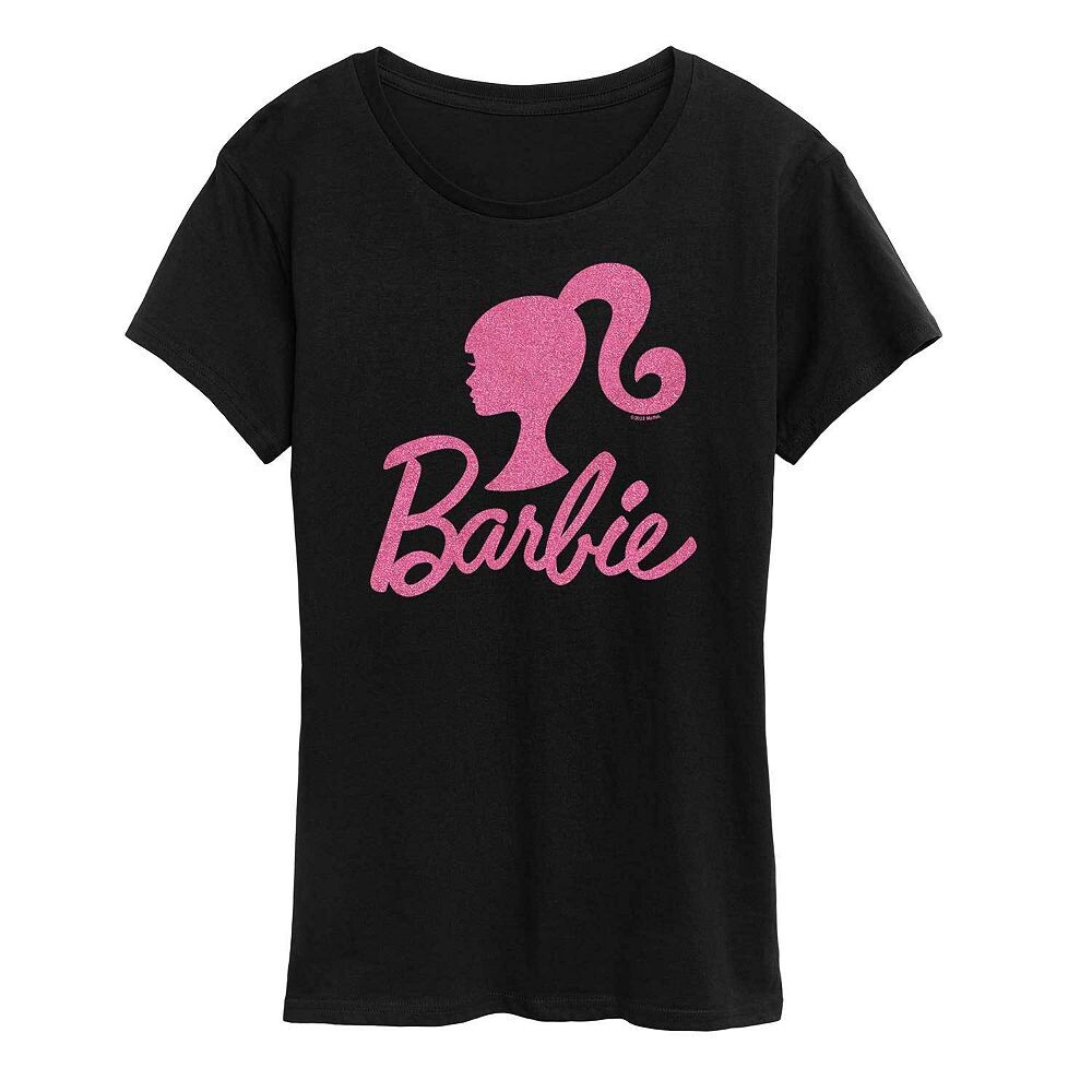 Женская розовая футболка с блестящим графическим логотипом Barbie, черный
Женская розовая футболка с блестящим графическим логотипом Barbie, черный