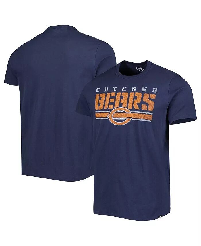 Мужская темно-синяя футболка в полоску с логотипом команды Chicago Bears '47 Brand
Мужская темно-синяя футболка в полоску с логотипом команды Chicago Bears '47 Brand