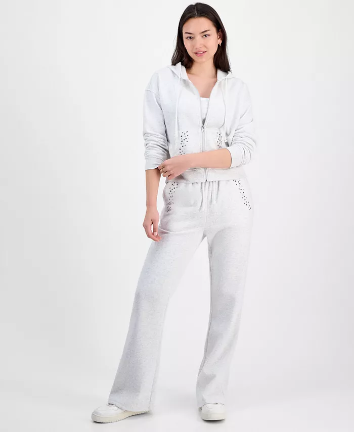 Новинка для юниоров: флисовая толстовка с капюшоном на молнии и расклешенные флисовые спортивные штаны Planet Heart, серый
Новинка для юниоров: флисовая толстовка с капюшоном на молнии и расклешенные флисовые спортивные штаны Planet Heart, серый