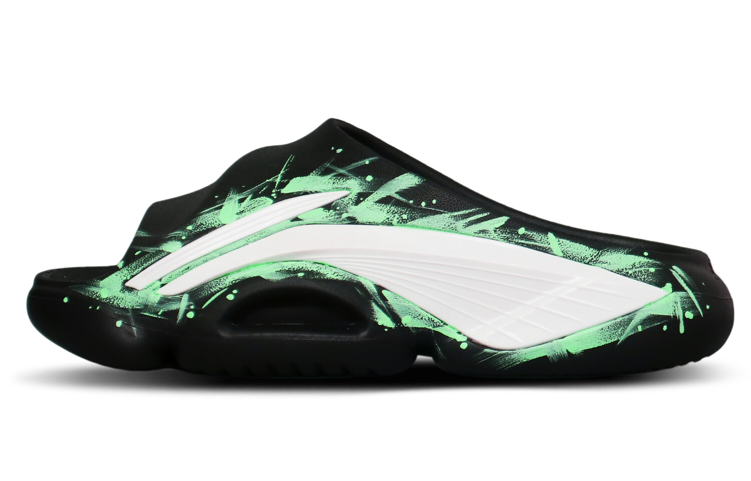 BADFIVE Slide Шлепанцы мужские черные/белые/зеленые Lining
BADFIVE Slide Шлепанцы мужские черные/белые/зеленые Lining