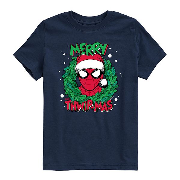 Футболка с принтом Spider-Man Merry Thwip-mas для мальчиков 8-20 Marvel, Navy
Футболка с принтом Spider-Man Merry Thwip-mas для мальчиков 8-20 Marvel, Navy
