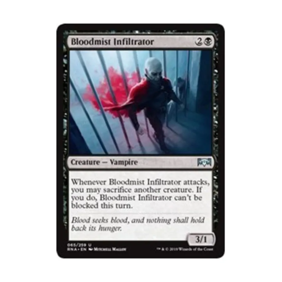 CCG Инфильтратор Кровавого Тумана (U), MTG - Ravnica Allegiance
CCG Инфильтратор Кровавого Тумана (U), MTG - Ravnica Allegiance