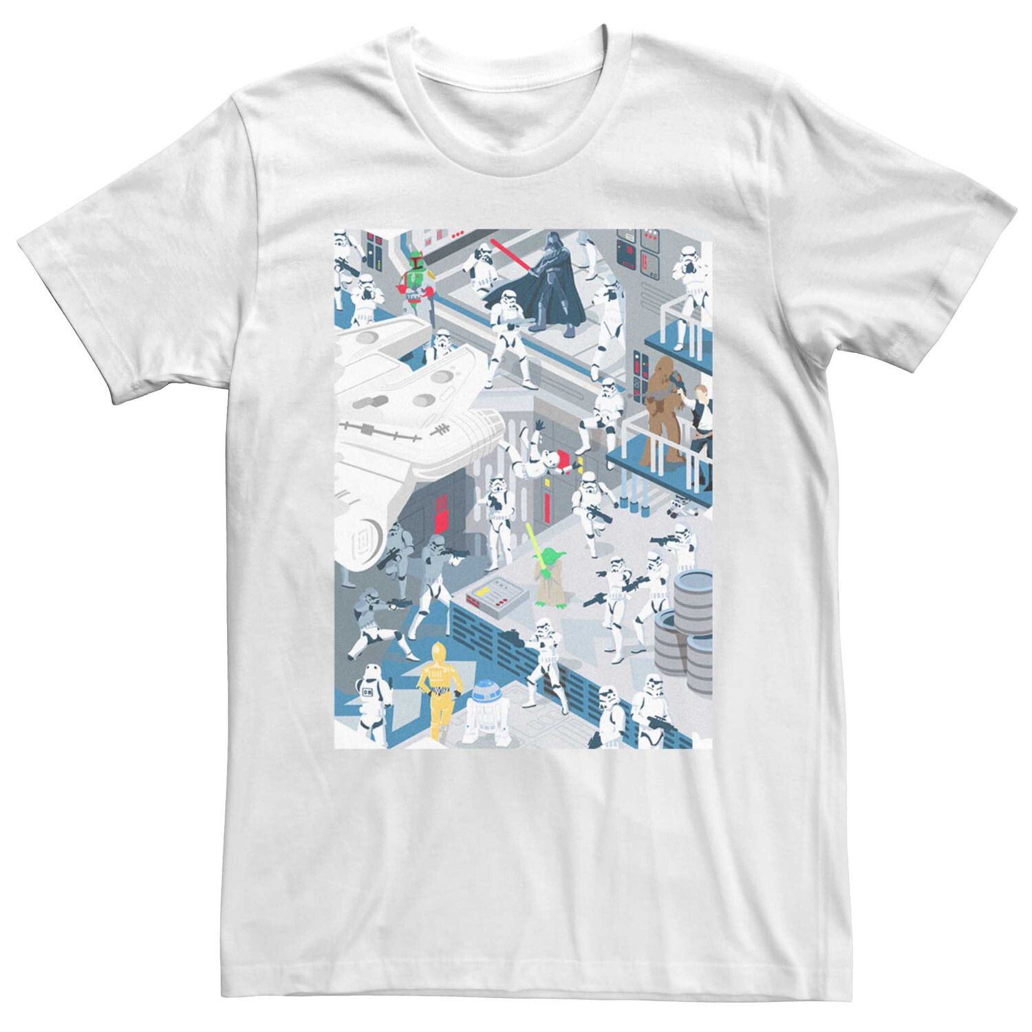 Мужская футболка с плакатом «Звездные войны: искать и найти» Licensed Character
Мужская футболка с плакатом «Звездные войны: искать и найти» Licensed Character