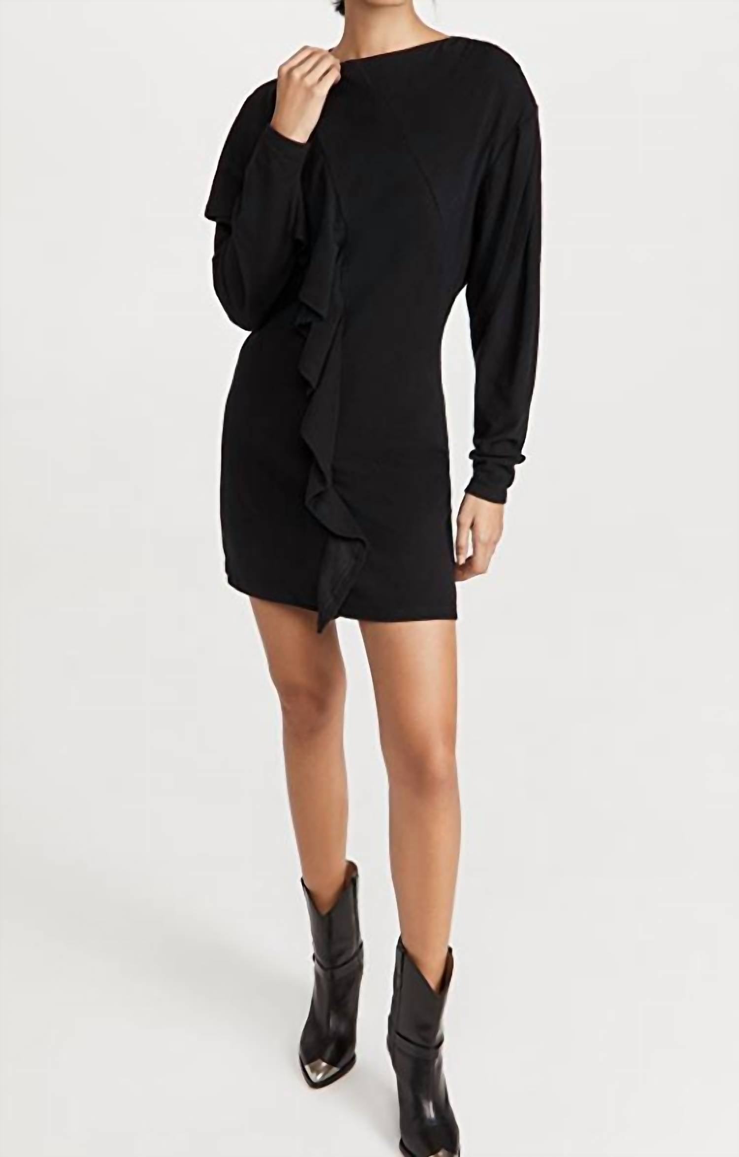 Платье Самины в черном цвете IRO 
Платье Самины в черном цвете IRO