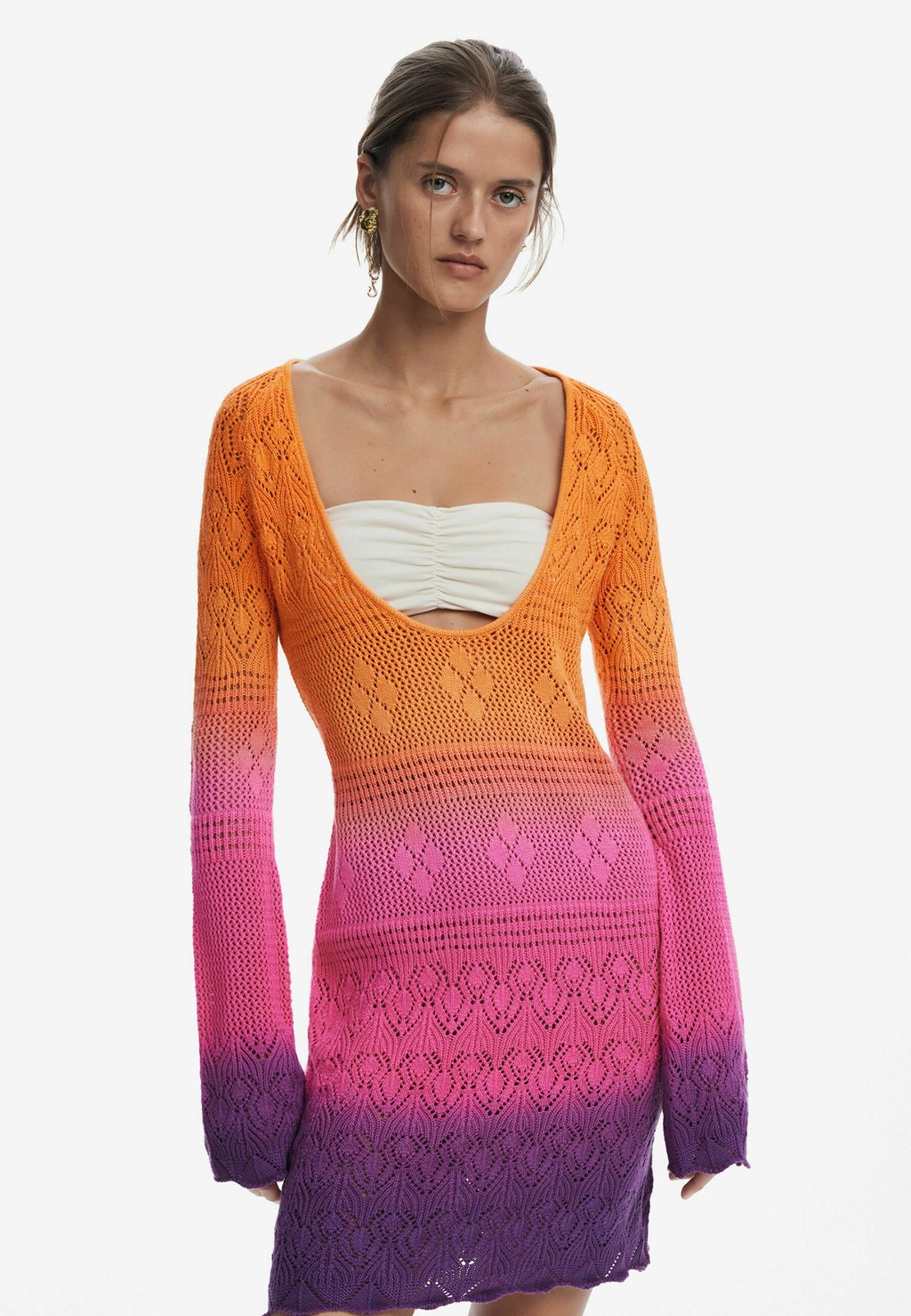 Платье-джемпер TIE-DYE Desigual, оранжевый
Платье-джемпер TIE-DYE Desigual, оранжевый