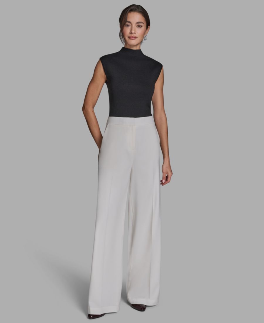 Женские широкие брюки с высокой посадкой и складками BCBG, Whisper White
Женские широкие брюки с высокой посадкой и складками BCBG, Whisper White