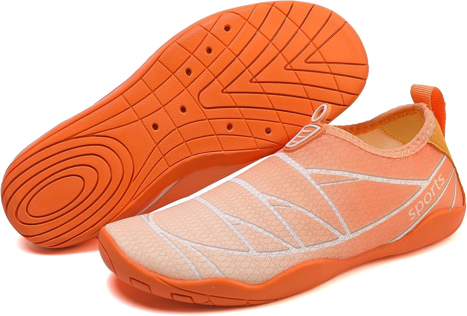 Водные туфли, водные носки-без носка с легким надеванием, быстро сохнущая дышащая сетчатая ткань Suxiaur, оранжевый
Водные туфли, водные носки-без носка с легким надеванием, быстро сохнущая дышащая сетчатая ткань Suxiaur, оранжевый