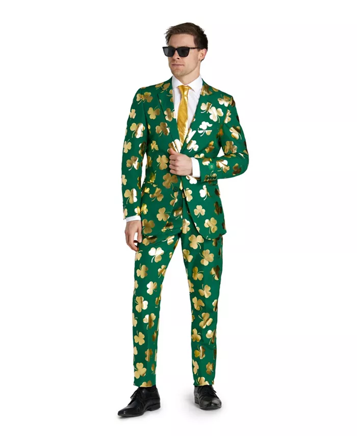 Мужской костюм на День Святого Патрика - праздничный наряд - узкий крой - зеленый OppoSuits
Мужской костюм на День Святого Патрика - праздничный наряд - узкий крой - зеленый OppoSuits