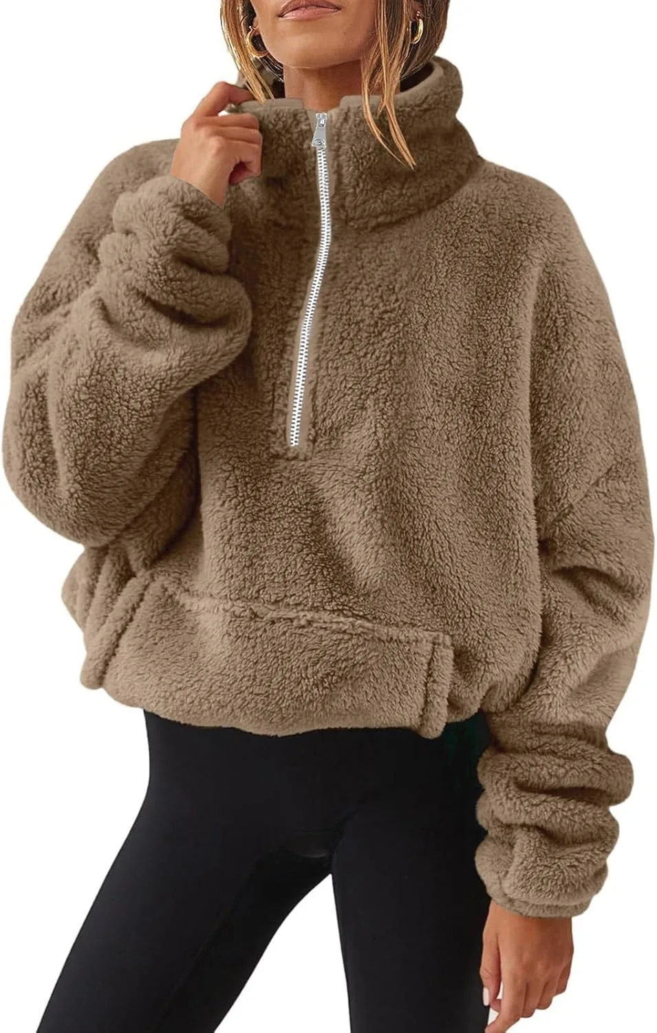 Kenvina 1/4 Zip Sherpa Pullover женский утепленный флисовый худи
Kenvina 1/4 Zip Sherpa Pullover женский утепленный флисовый худи