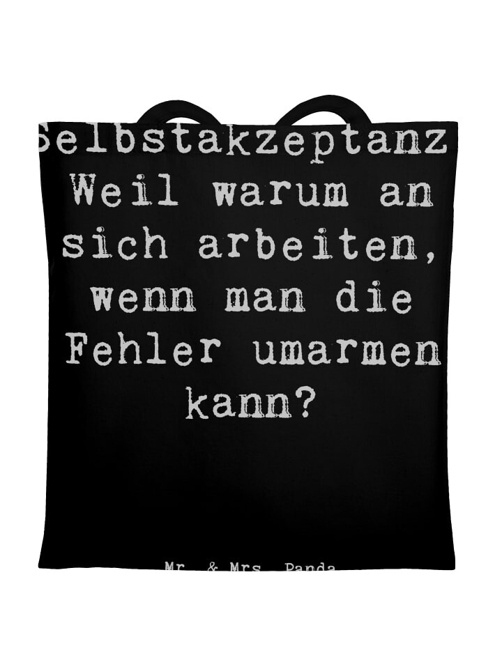 Сумка для переноски Mr & Mrs Panda Selbstakzeptanz Umarmen, черный
Сумка для переноски Mr & Mrs Panda Selbstakzeptanz Umarmen, черный