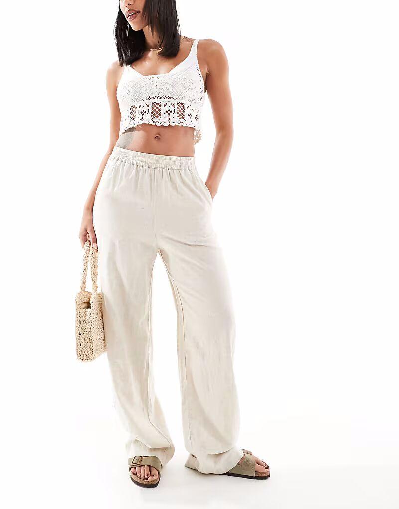 Брюки JJXX из льняной смеси бежевого цвета
Брюки JJXX из льняной смеси бежевого цвета