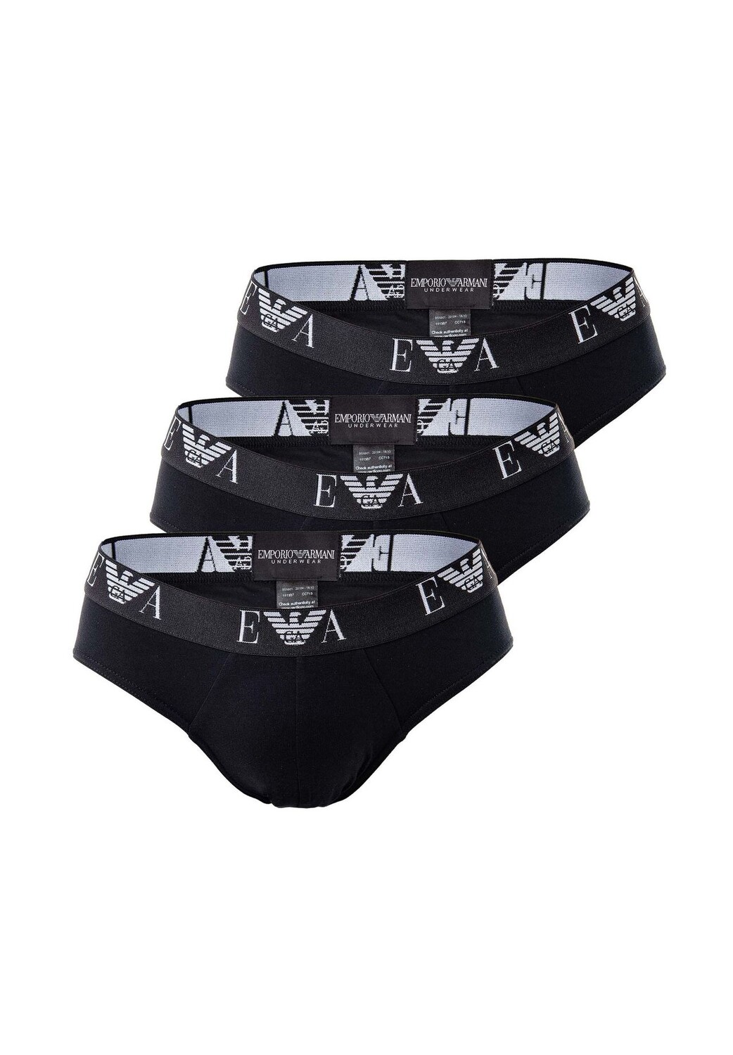 EMPORIO ARMANI EMPORIO ARMANI мужские трусы, набор из 3 шт. - трусы, нижнее белье, хлопок стрейч EMPORIO ARMANI, черный
EMPORIO ARMANI EMPORIO ARMANI мужские трусы, набор из 3 шт. - трусы, нижнее белье, хлопок стрейч EMPORIO ARMANI, черный