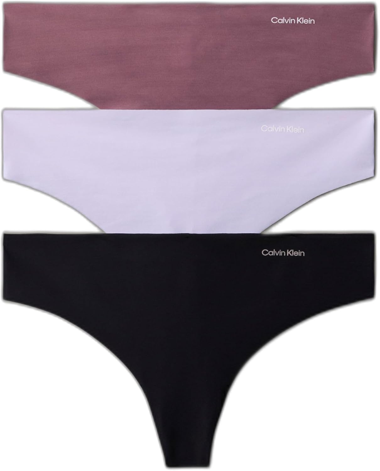 Женские бесшовные трусики-стринги Calvin Klein Invisibles, 3 шт., Black/Cinder/Lilac Quartz
Женские бесшовные трусики-стринги Calvin Klein Invisibles, 3 шт., Black/Cinder/Lilac Quartz