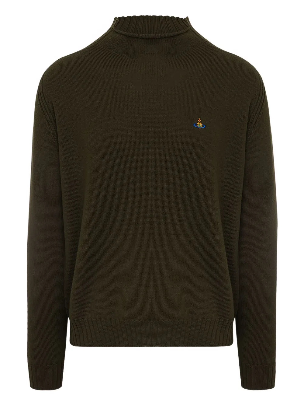 Шерстяной свитер с вышивкой Orb Vivienne Westwood, коричневый
Шерстяной свитер с вышивкой Orb Vivienne Westwood, коричневый