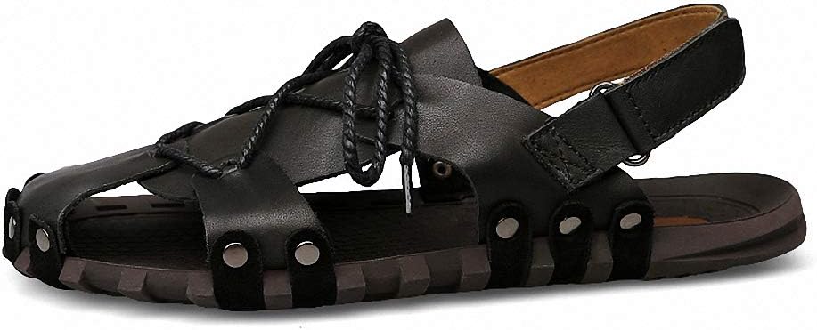 Мужские сандалии HILIB с закрытым носком из кожи, для рыбалки, с регулируемыми ремешками, летние для активного отдыха, черный
Мужские сандалии HILIB с закрытым носком из кожи, для рыбалки, с регулируемыми ремешками, летние для активного отдыха, черный