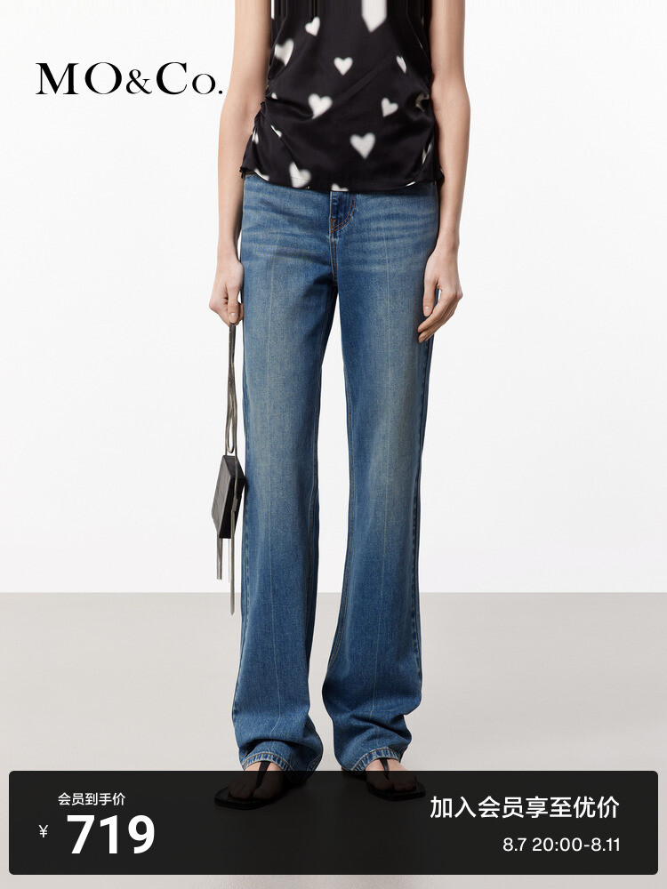 Прямые джинсы Moco с высокой талией, синий
Прямые джинсы Moco с высокой талией, синий