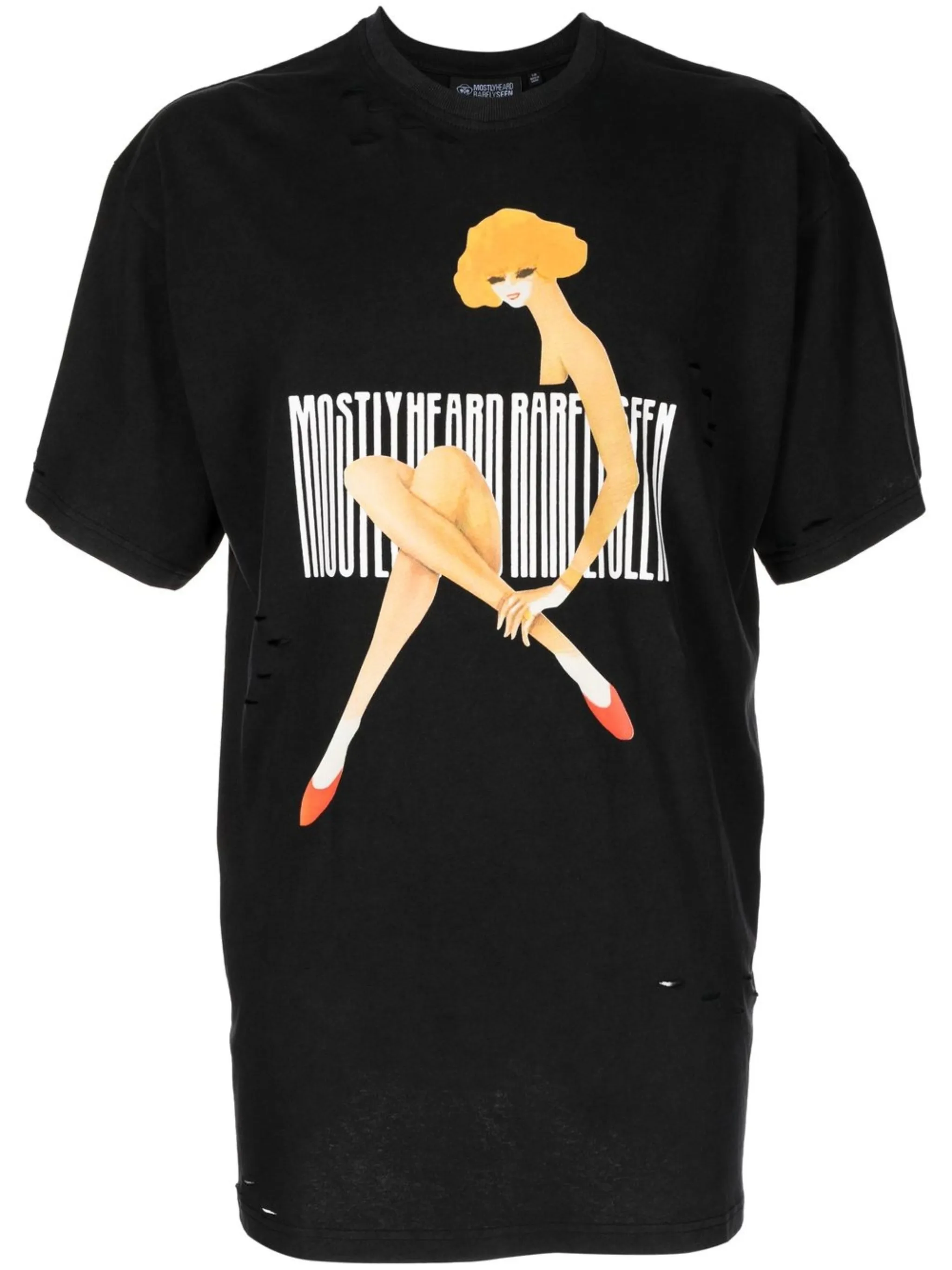 Футболка Barcode с графичным принтом Mostly Heard Rarely Seen, черный
Футболка Barcode с графичным принтом Mostly Heard Rarely Seen, черный