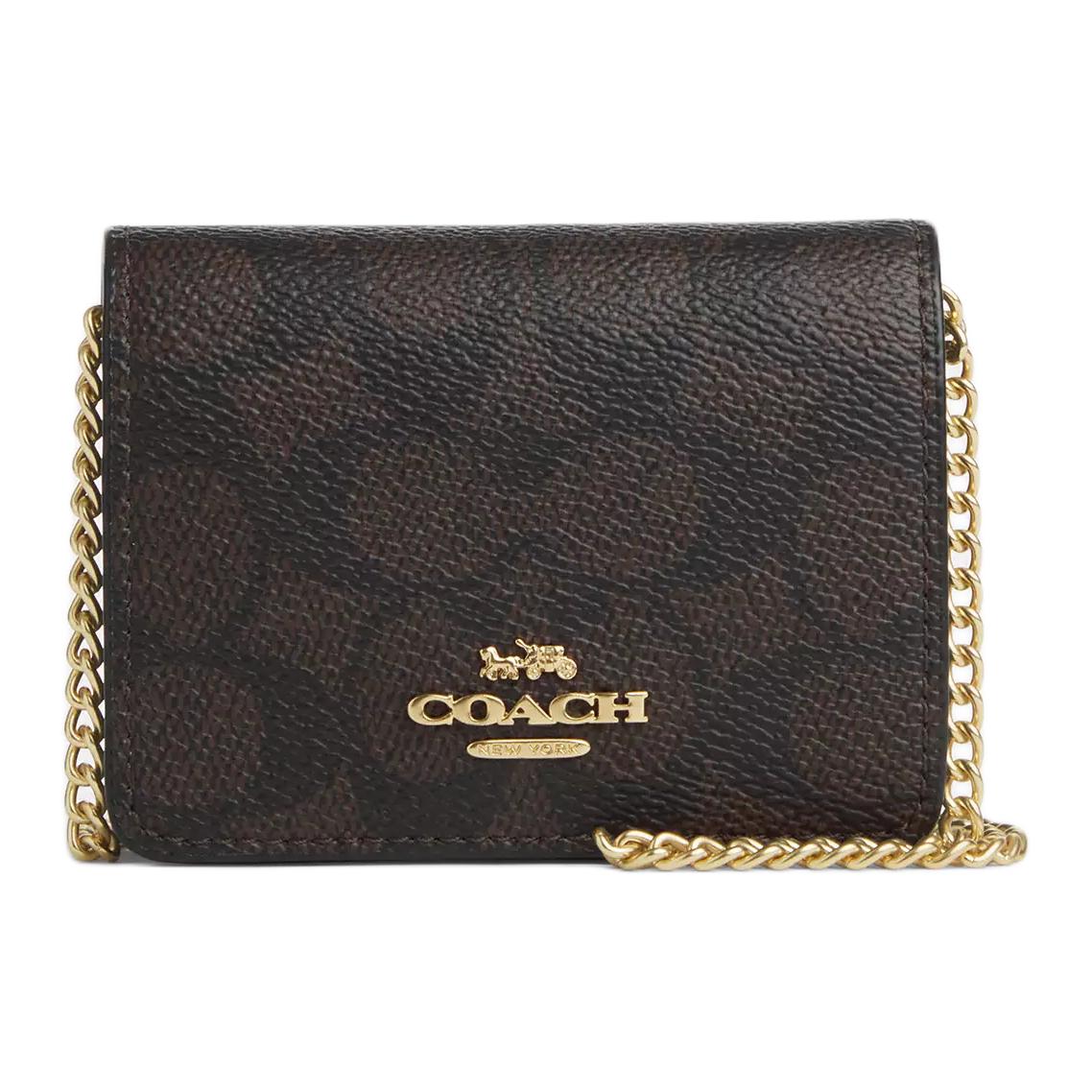 COACH Кожаный кошелек из прорезиненной ткани Миниатюрная женская сумка через плечо Темно-коричневая сумка на плечо
COACH Кожаный кошелек из прорезиненной ткани Миниатюрная женская сумка через плечо Темно-коричневая сумка на плечо