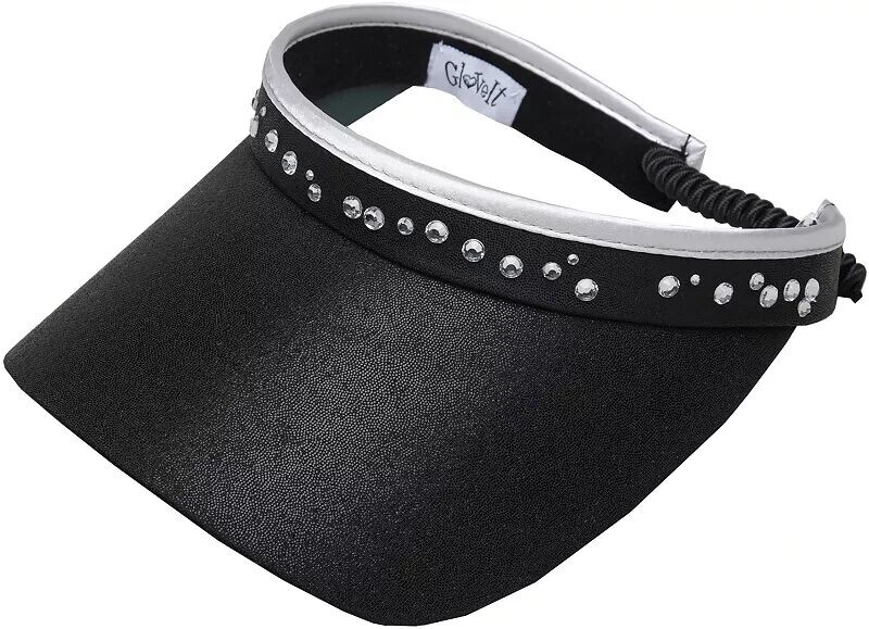 Женский козырек для гольфа Glove It со спиральной спинкой и блестящим эффектом, черный 
Женский козырек для гольфа Glove It со спиральной спинкой и блестящим эффектом, черный