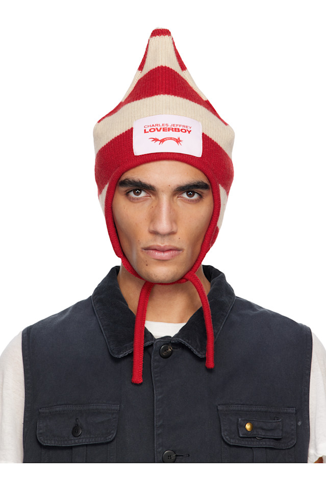 Charles Jeffrey Loverboy Шапка-Бини с шипами, красно-бежевого цвета
Charles Jeffrey Loverboy Шапка-Бини с шипами, красно-бежевого цвета