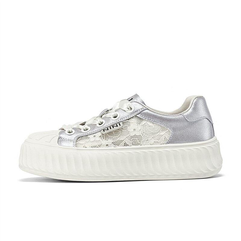 Кеды, скейтборд обувь женская низкая Josiny, цвет White Silver
Кеды, скейтборд обувь женская низкая Josiny, цвет White Silver
