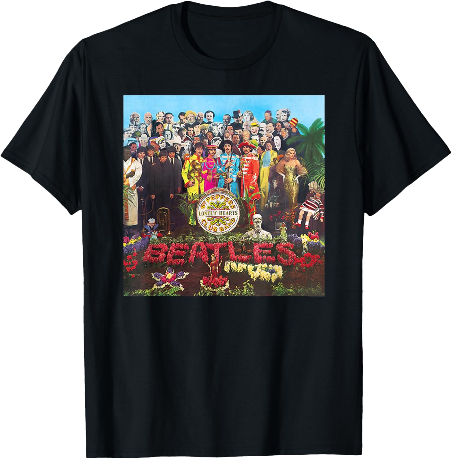 Футболка с изображением альбома The Beatles SGT Peppers, черная
Футболка с изображением альбома The Beatles SGT Peppers, черная
