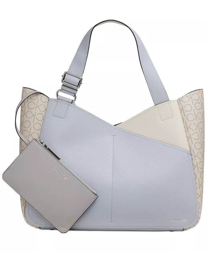 Большая сумка-тоут Zoe с монограммой и цветными блоками Calvin Klein, синий
Большая сумка-тоут Zoe с монограммой и цветными блоками Calvin Klein, синий