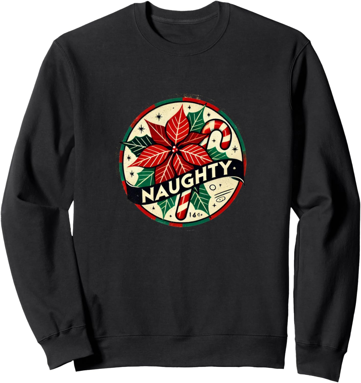 Рождественская толстовка с изображением озорной леденцовой трости Vintage Christmas Snugg, черный
Рождественская толстовка с изображением озорной леденцовой трости Vintage Christmas Snugg, черный