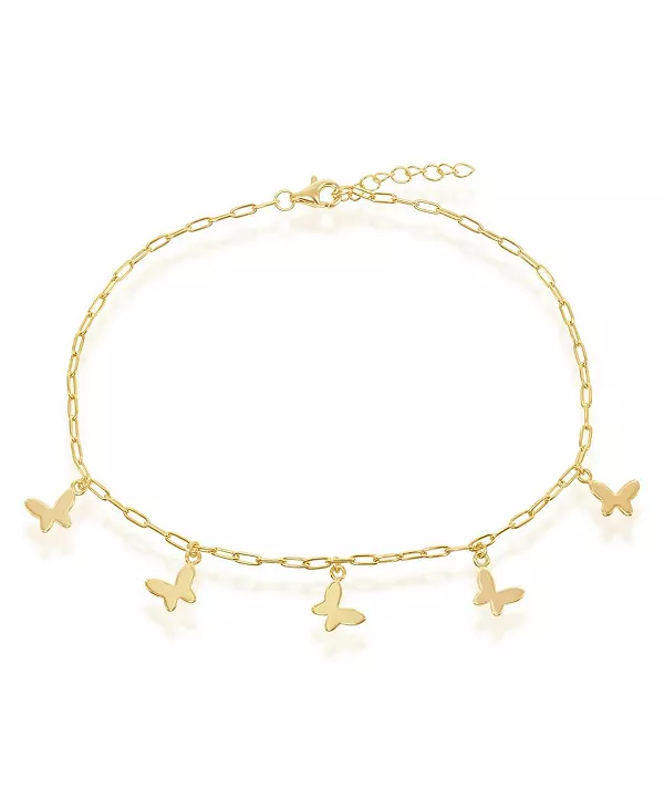 Серебряный браслет-скрепка в виде бабочки, позолоченный Simona, gold
Серебряный браслет-скрепка в виде бабочки, позолоченный Simona, gold