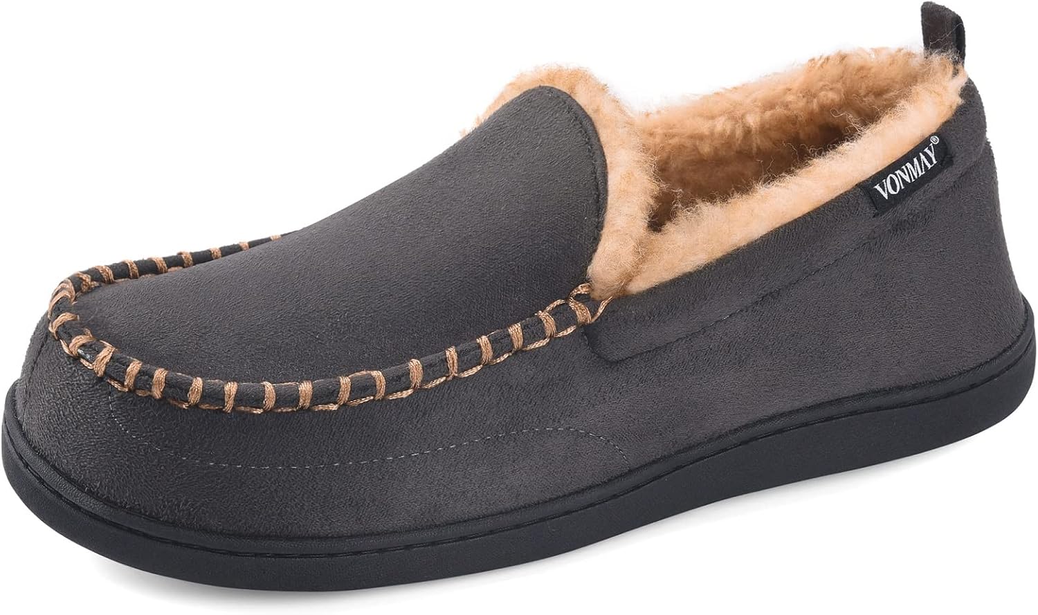 Мужские мокасины VONMAY, пушистые домашние тапочки с мехом, теплые для дома, с амортизирующей мемори-пеной, для использования внутри и снаружи, серый
Мужские мокасины VONMAY, пушистые домашние тапочки с мехом, теплые для дома, с амортизирующей мемори-пеной, для использования внутри и снаружи, серый