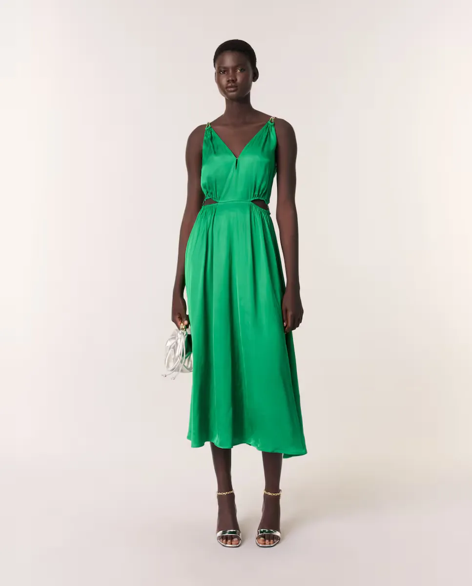 Длинное платье-расете Maje, зеленый
Длинное платье-расете Maje, зеленый
