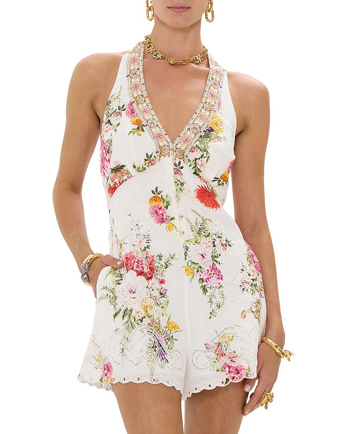 Льняной комбинезон с цветочным принтом цвета египетской розы Camilla, мультиколор
Льняной комбинезон с цветочным принтом цвета египетской розы Camilla, мультиколор