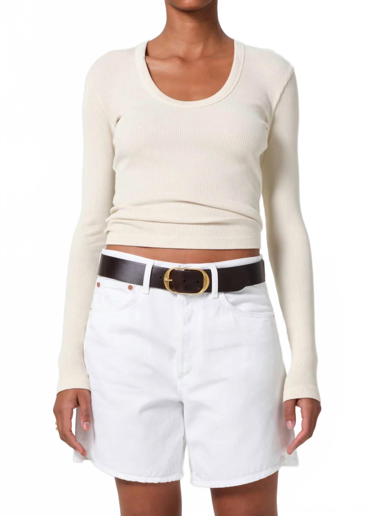 Мара футболка с длинным рукавом и круглым вырезом в цвете дюн Citizens of Humanity, Dune
Мара футболка с длинным рукавом и круглым вырезом в цвете дюн Citizens of Humanity, Dune