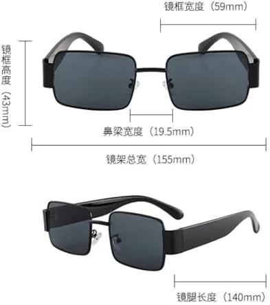 Женские панк-солнцезащитные очки, сексуальные маленькие квадратные очки в стиле стимпанк для женщин, металлическая оправа, очки для вождения MTZJH, Black
Женские панк-солнцезащитные очки, сексуальные маленькие квадратные очки в стиле стимпанк для женщин, металлическая оправа, очки для вождения MTZJH, Black