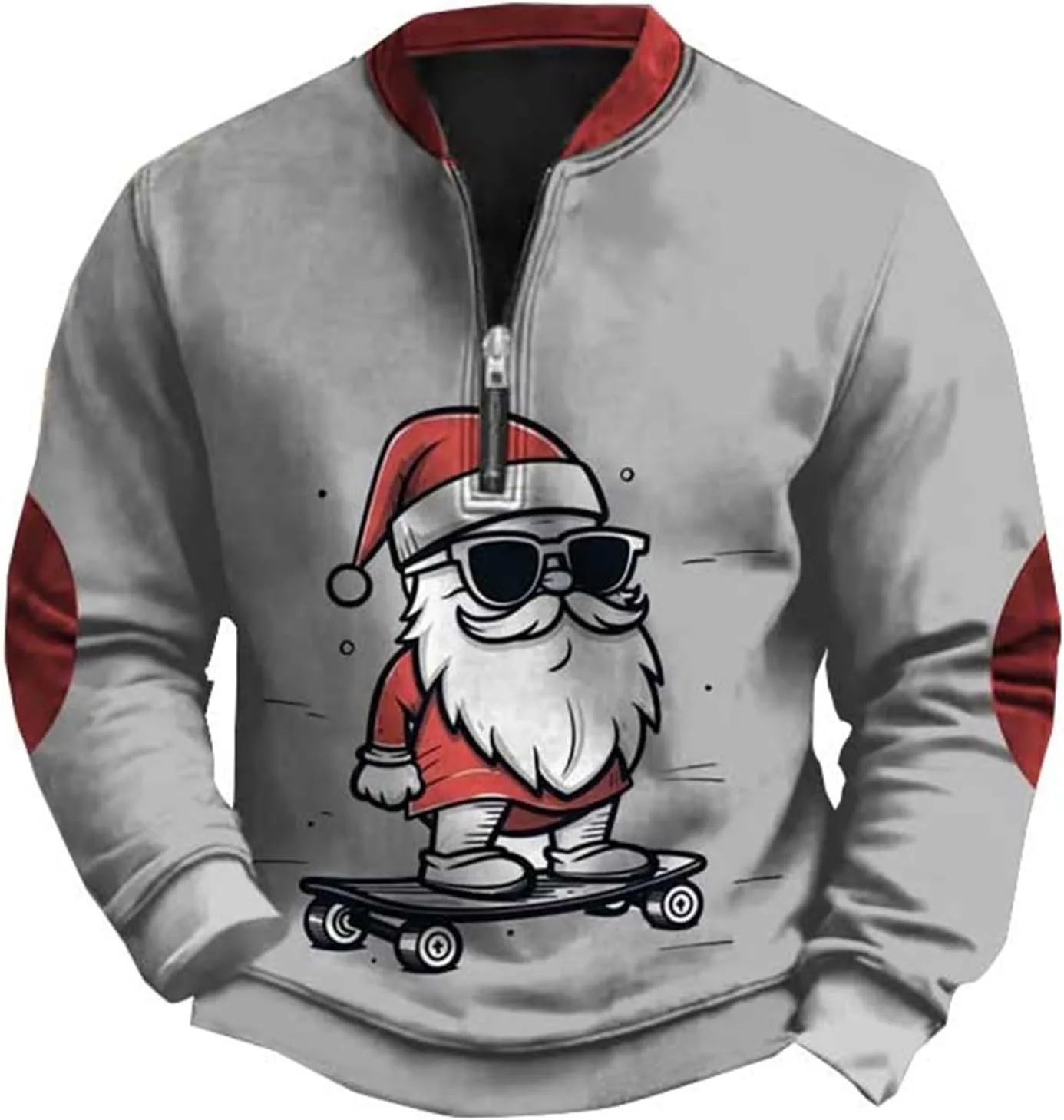 Мужской свитер с принтом Санты и налокотниками DOPRISIC
Мужской свитер с принтом Санты и налокотниками DOPRISIC